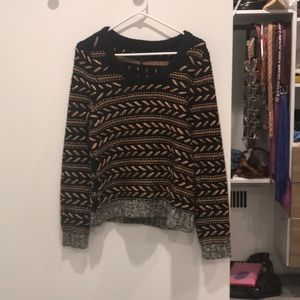 Black and gold trimmed Rag & Bone sweater